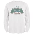 thumbnail image 1 of Autumn So Beary Very Tired Bear Pun Mens Long Sleeve T Shirt White SM, 1 of 1
