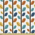 thumbnail image 1 of Ambesonne Autumn Fabric by the Yard Upholstery, Vertical Tree Branches Art, 1 Yard, White Multicolor, 1 of 5