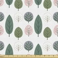 thumbnail image 1 of Ambesonne Autumn Fabric by the Yard Upholstery, Seasonal Greenish Trees Fall, 1 Yard, Purple Grey and Laurel Green, 1 of 5