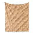 thumbnail image 1 of Autumn Soft Flannel Fleece Blanket, Retro Earthy Nature Tones Repeating Triangle Pattern Geometric Arrangement, Cozy Plush for Indoor and Outdoor Use, 70" x 90", Burnt Orange Cocoa, by Ambesonne, 1 of 5