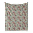 thumbnail image 1 of Autumn Soft Flannel Fleece Throw Blanket, Nostalgic Vintage Theme Inspired Grapes and Leaves Motif Design, Cozy Plush for Indoor and Outdoor Use, 60" x 80", Almond Green and Multicolor, by Ambesonne, 1 of 6