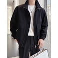 Autumn Solid Color Cargo Jackets For Men New Korean Fashion Zipper