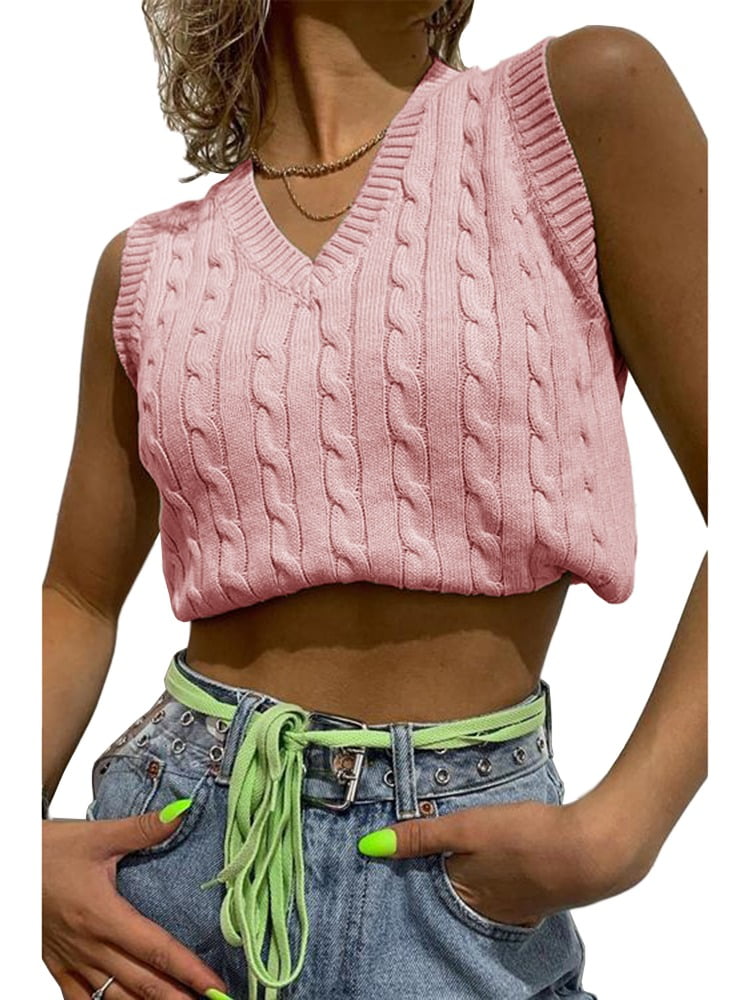 Knitted Vest Small Vest Women's Sleeveless Sweater