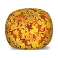 thumbnail image 1 of Autumn Storage Toy Bag Chair, Shady Fall Oak Maple Tree Leaves on Faded Tones Seasonal Foliage Art, Stuffed Animal Organizer Washable Bag, Large Size, Earth Yellow Marigold, by Ambesonne, 1 of 3