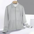 thumbnail image 1 of Autumn Summer Women's Jacket Sun Proof Lightweight Long Sleeve Breathable Round Neck Shirt Zipped Closure with Key Pockets Sun Protective Clothing, 1 of 9