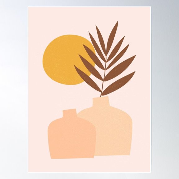 Autumn Sun Poster Wall Art, Modern Wall Decor For Living Room Bedroom, 8x12 UNFRAMED