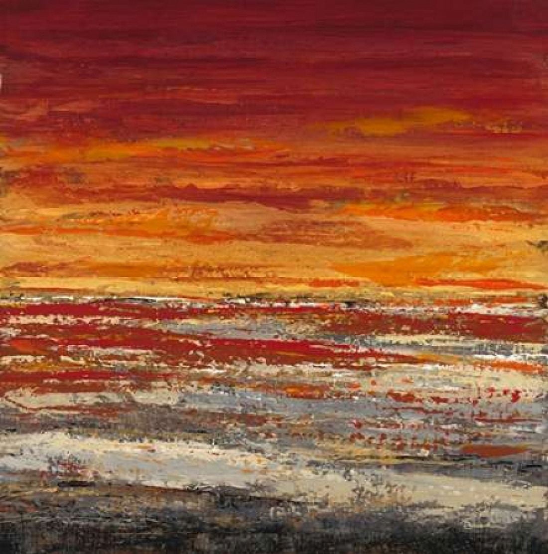 Autumn Sunset Canvas Art - Dennis Dascher (24 x 24)