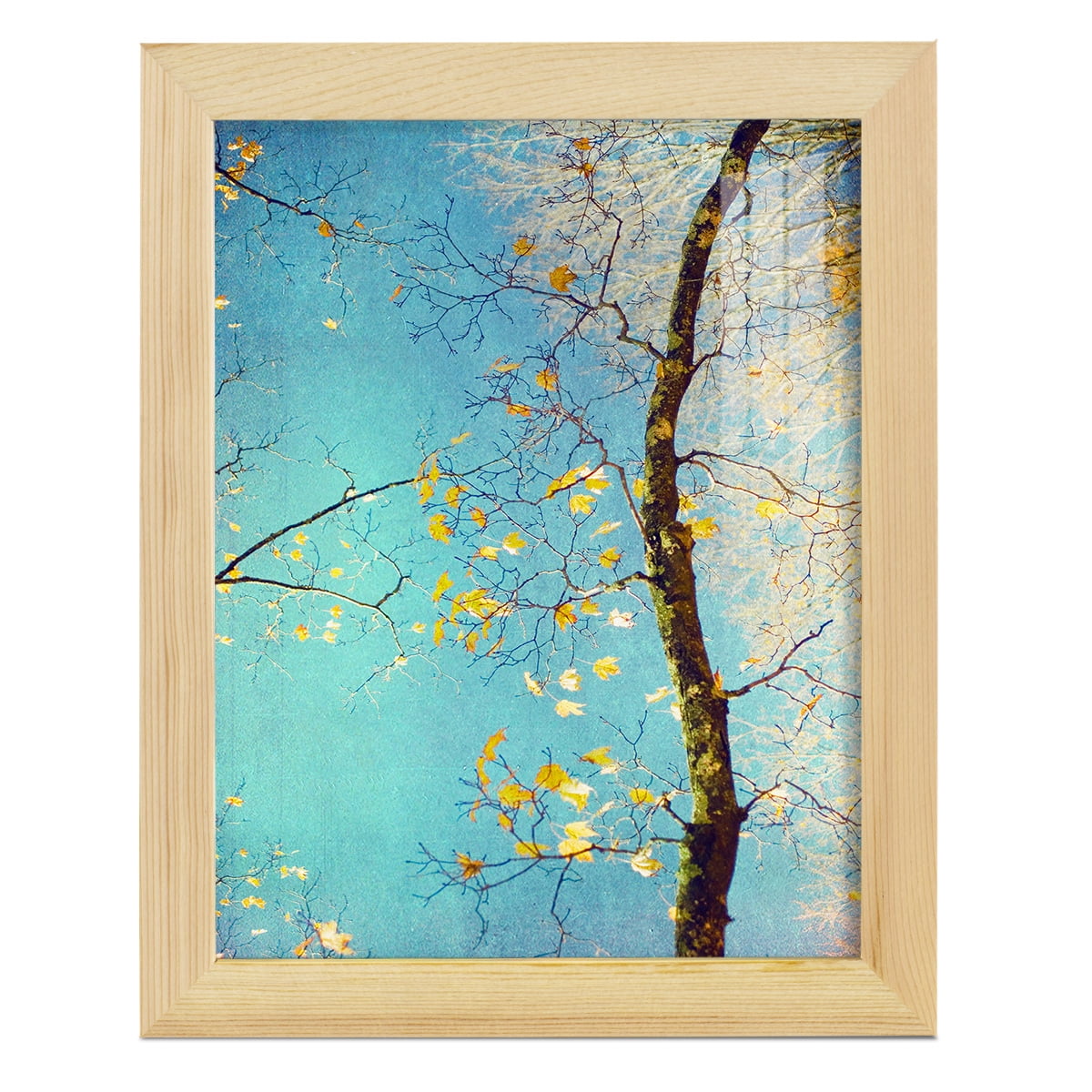 Autumn Tapestry III -Framed Print w/glass-Natural Wood