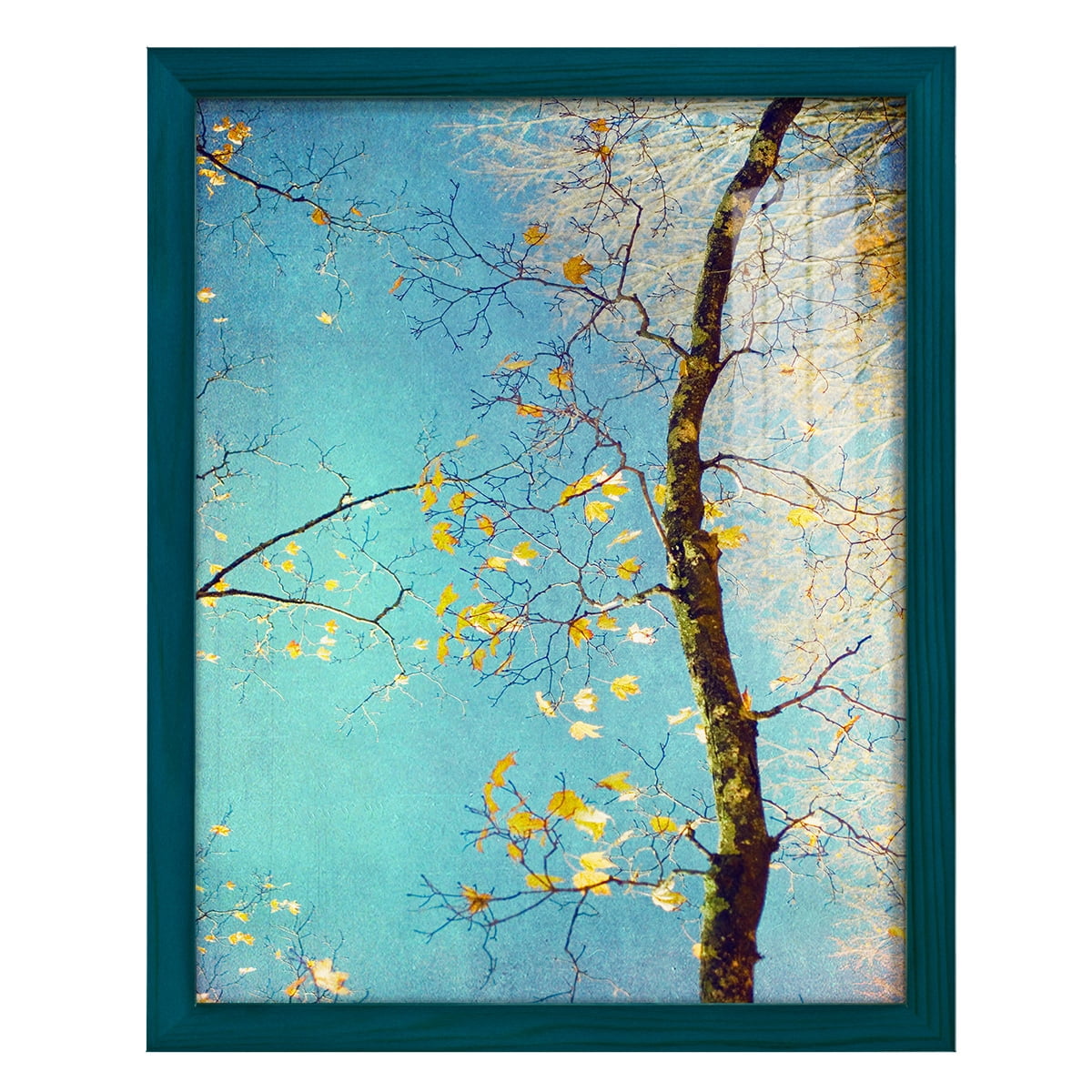 Autumn Tapestry III -Framed Print w/glass-Ocean Blue