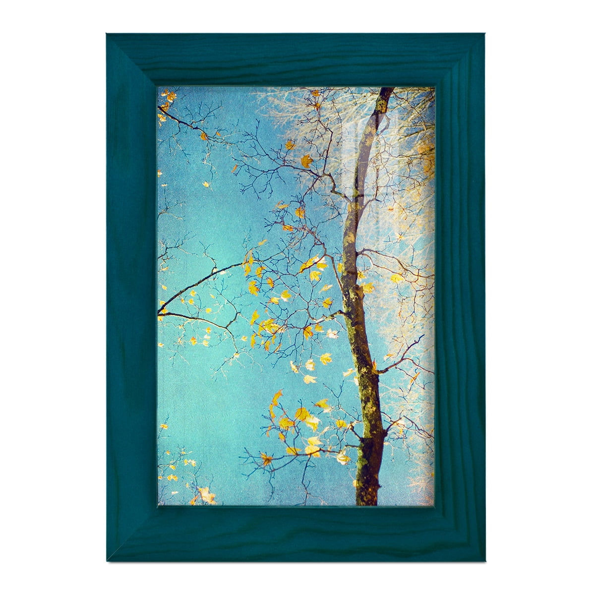Autumn Tapestry III -Framed Print w/glass-Ocean Blue