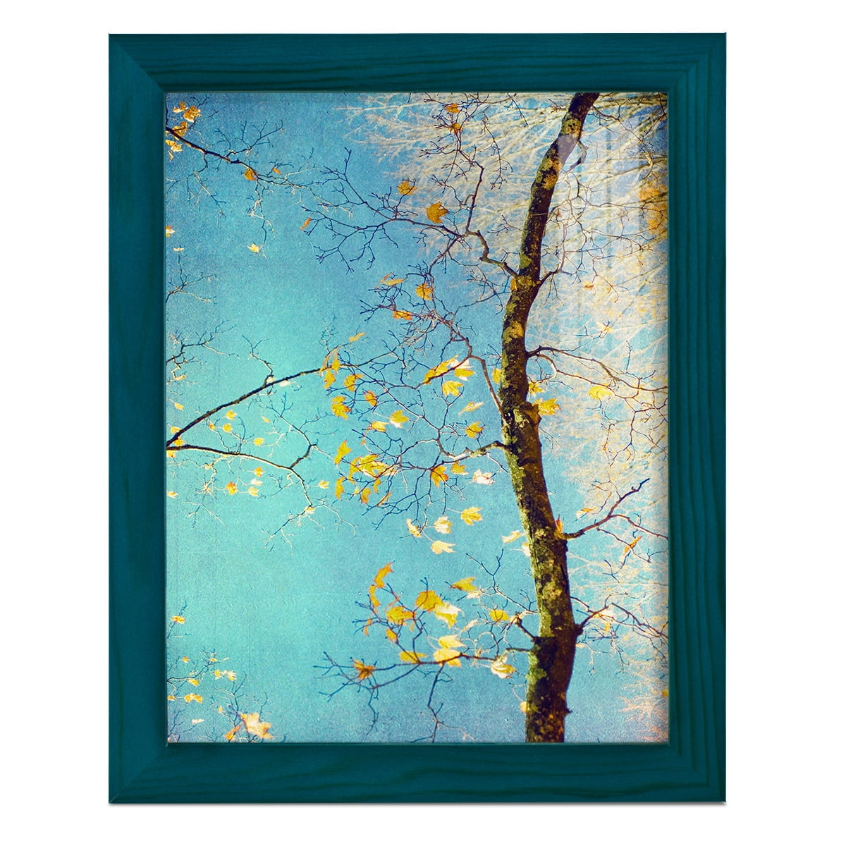 Autumn Tapestry III -Framed Print w/glass-Ocean Blue