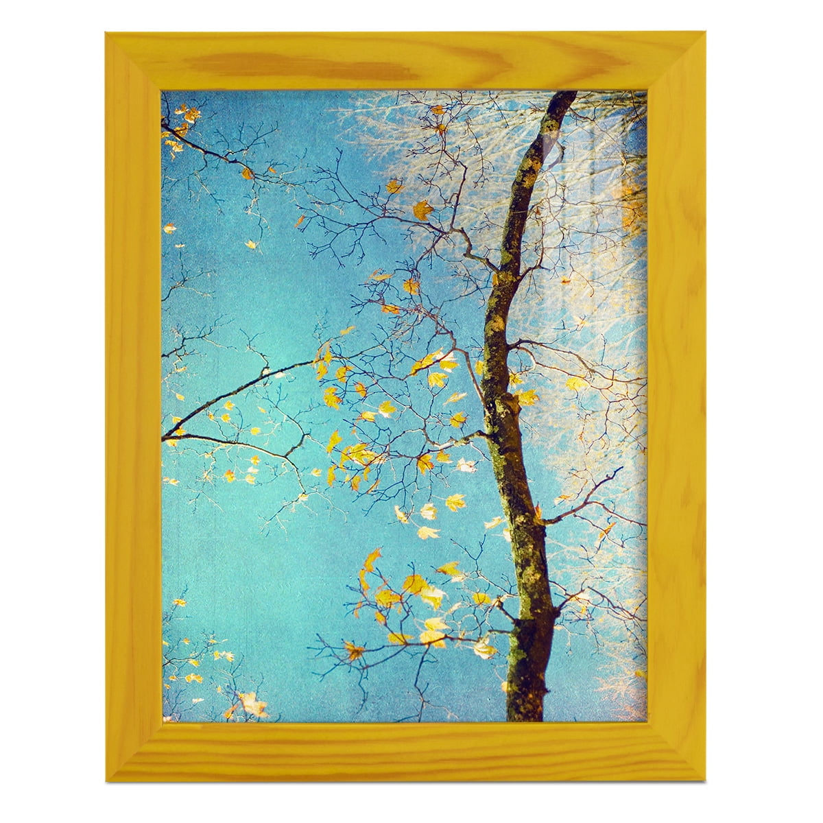 Autumn Tapestry III -Framed Print w/glass-Sunflower Yellow