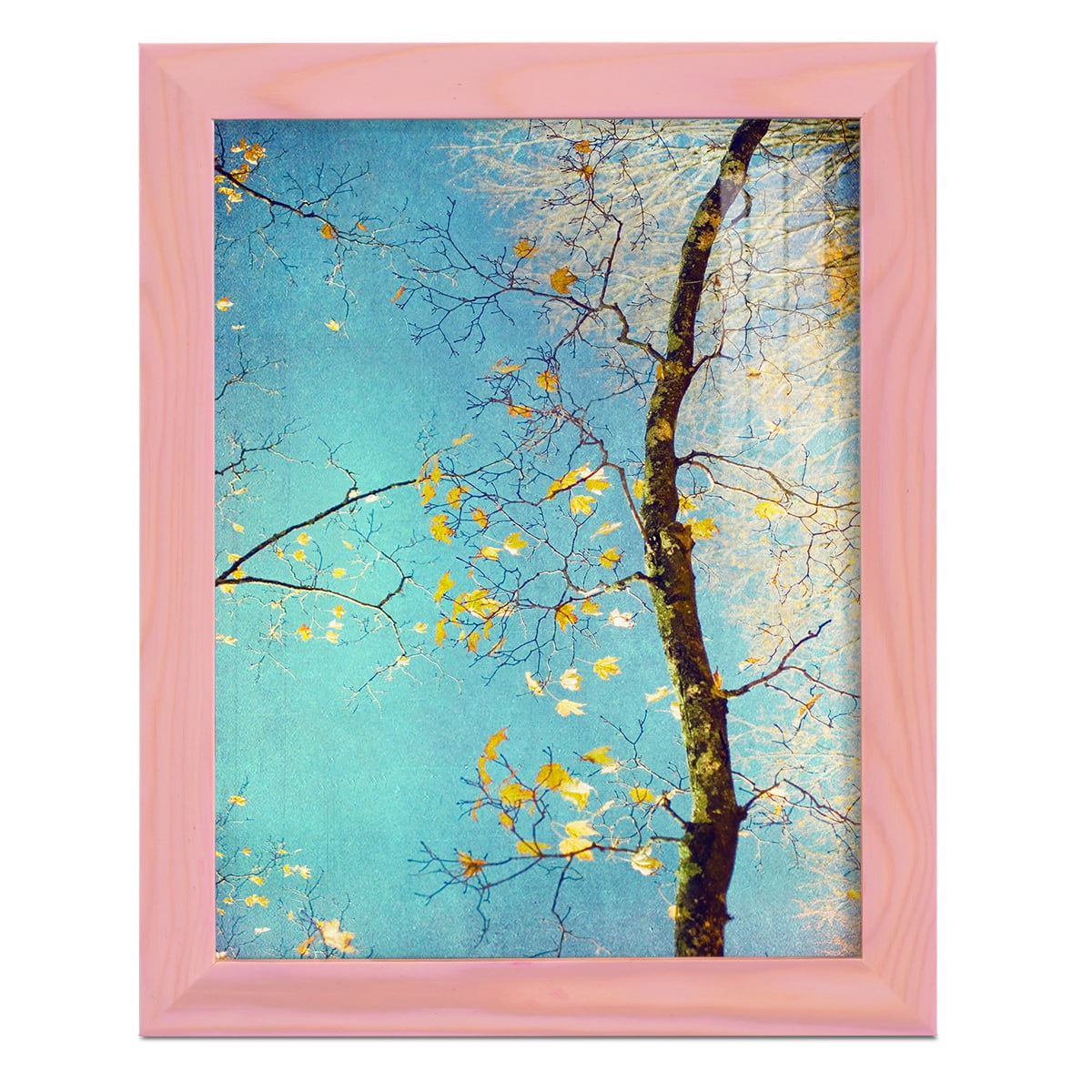Autumn Tapestry III -Framed Print w/glass-Sunset Pink