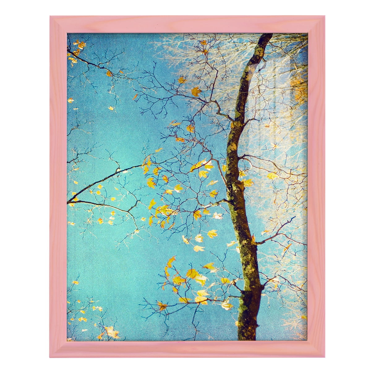 Autumn Tapestry III -Framed Print w/glass-Sunset Pink