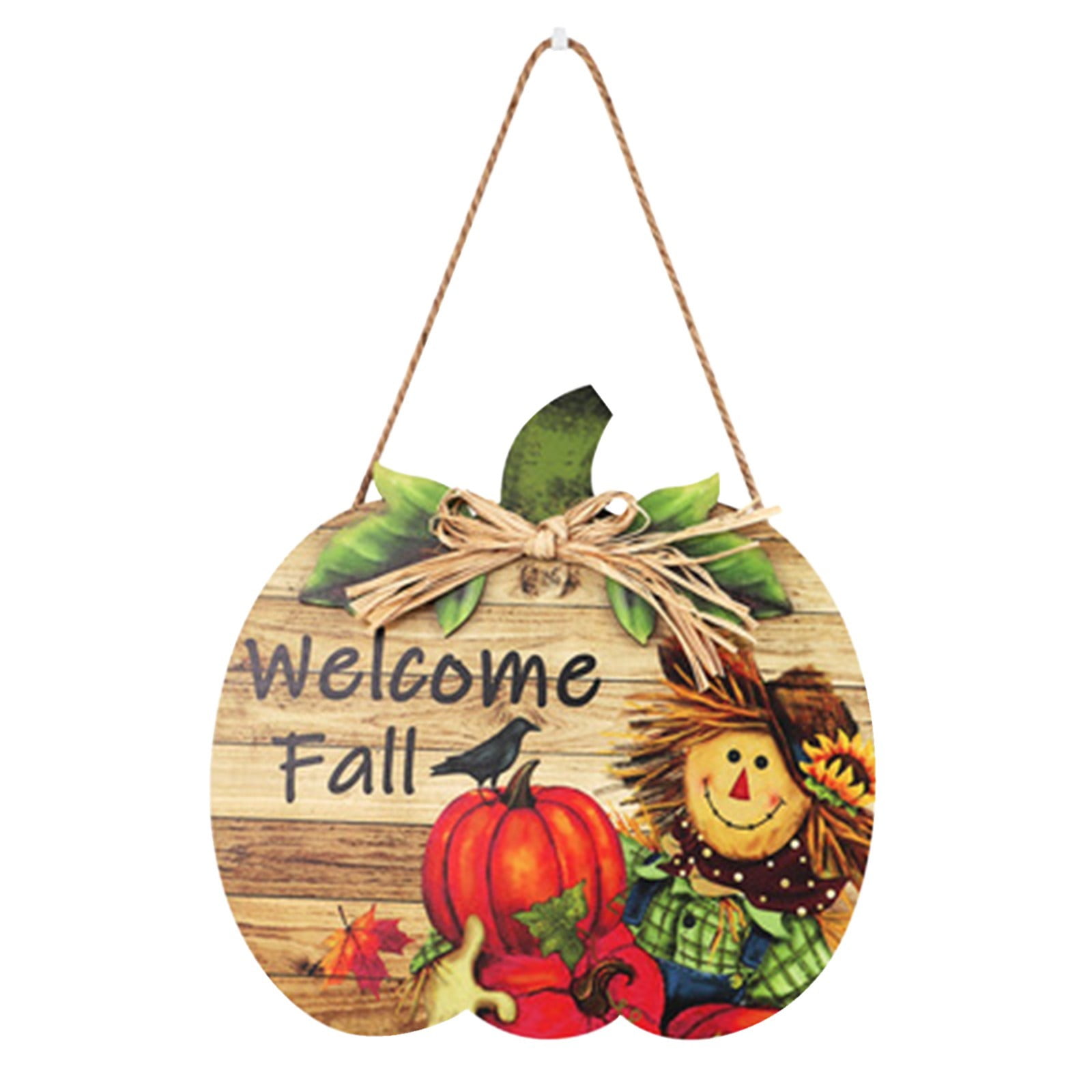 Autumn Thanksgiving Festival Door Sign Wooden Decoration Clear