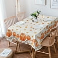 thumbnail image 1 of Autumn Thanksgiving Orange Pumpkin Table Cloth Waterproof Dining Tablecloth Kitchen Decorative Party, 1 of 5