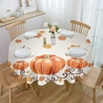 thumbnail image 1 of Autumn Thanksgiving Pumpkins Tablecloth Rectangular Holiday Table Cover Party Dinner Decor Waterproof Table Cloth, 1 of 5
