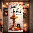 thumbnail image 1 of Autumn Theme Fall Banner Wooden Cross Religious Decor Sunflower Design Inspirational Decoration for Church Event Indoor Use Spiritual Gathering, 1 of 9