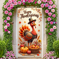 thumbnail image 1 of Autumn Theme Thanksgiving Banner Decorative Turkey Festive Harvest for Holiday Celebration Family Gathering Seasonal Decor, 1 of 9