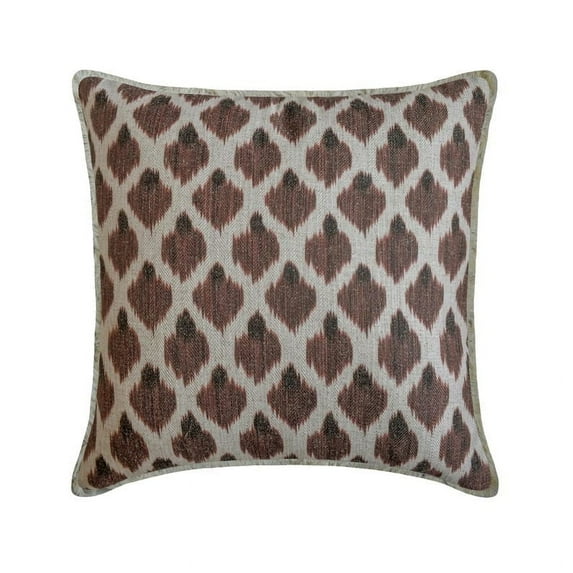 Autumn Throw Pillow cover Brown 16"x16" (40x40 cm) Jacquard Animal Pattern, Lace Cushion Cover For Sofa Chouch, Hotels, living, Bed Room, Animal Modern Style - Cozy Critters