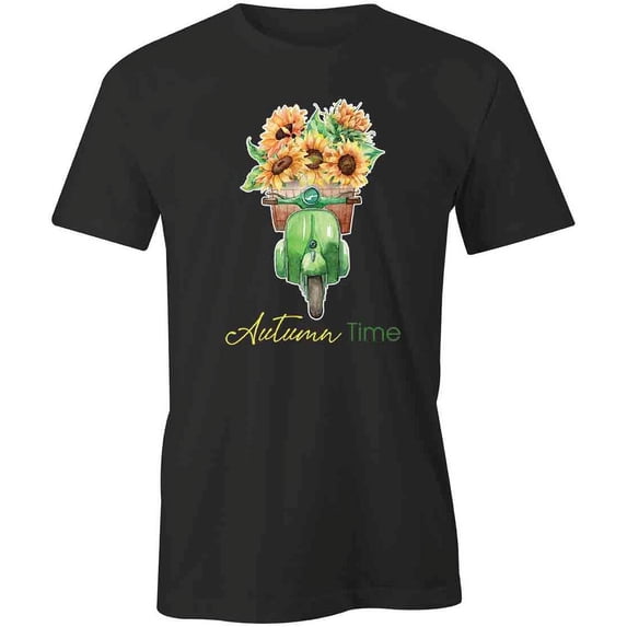 Autumn Time T-Shirt | Cute Autumn Black Tee Gift
