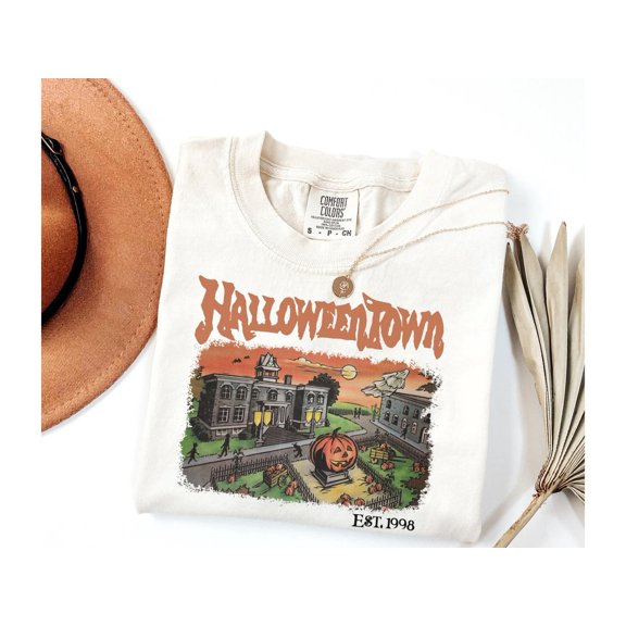 Autumn Town University Retro T-Shirt All Size S-3XL