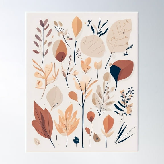 Autumn Treasures, Joy Of Seasons Poster Wall Art, Modern Wall Decor For Living Room Bedroom, 24x36 UNFRAMED