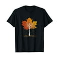 thumbnail image 1 of Autumn Tree Maple Leaf Fall Leaves Season Black T-Shirt, 1 of 5