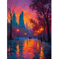 thumbnail image 1 of Autumn Tree Moonlit Starry Sky Canvas Wall Art for Living Room Bedroom Dining Room Hallway Office Hotel Cafe Decor, 1 of 8