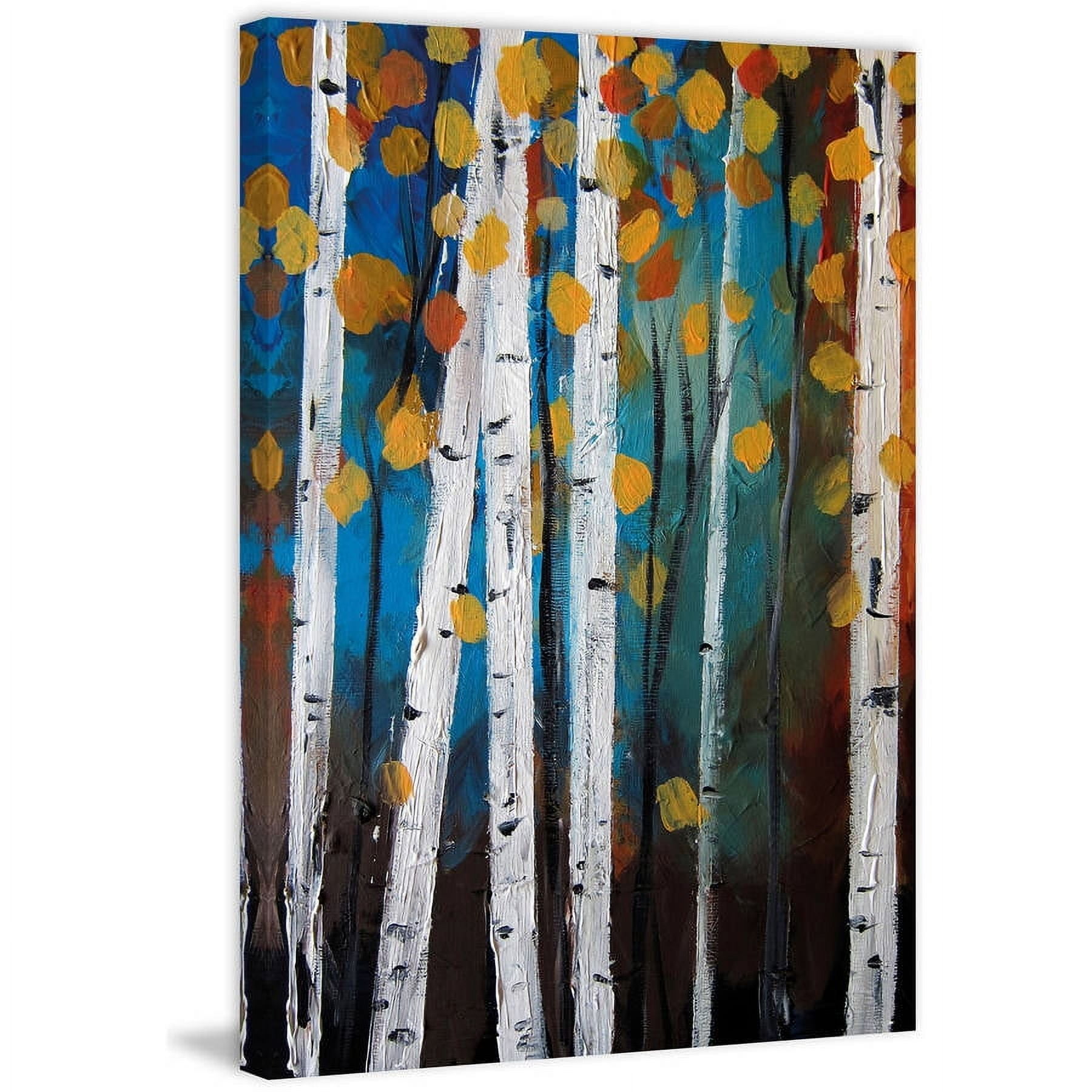 "Autumn Trees" Painting Print on Wrapped Canvas
