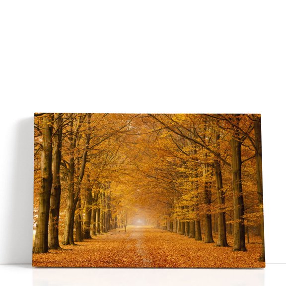 Autumn Trees - Wrapped Canvas Print Wall Art | 18" W x 12" H