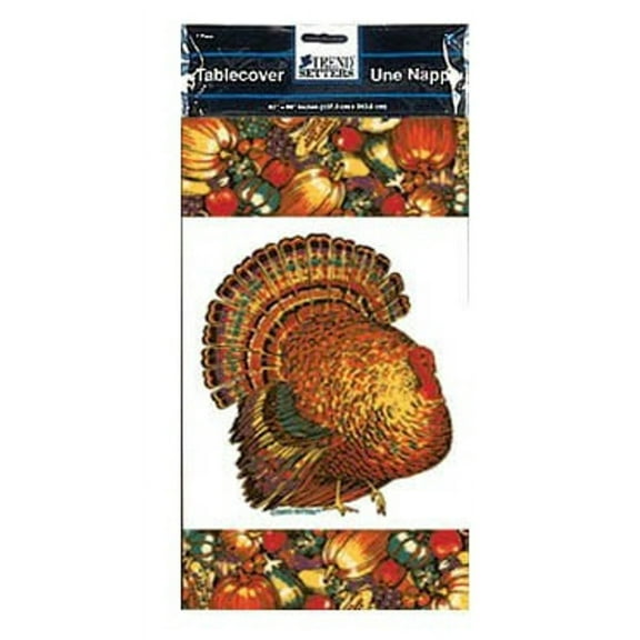 Autumn Turkey Plastic 54 x 96 Fall Thanksgiving