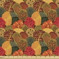 thumbnail image 1 of Ambesonne Autumn Fabric by the Yard Upholstery, Tangerine Tone Forest Trees, 10 Yards, Multicolor, 1 of 5