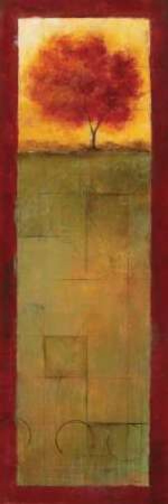 Autumn Vision II Canvas Art - Cheryl Martin (8 x 24)