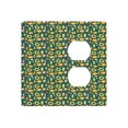 Autumn Wall Plate Decorative 2 Gang Light Switch Cover,Sunflower and