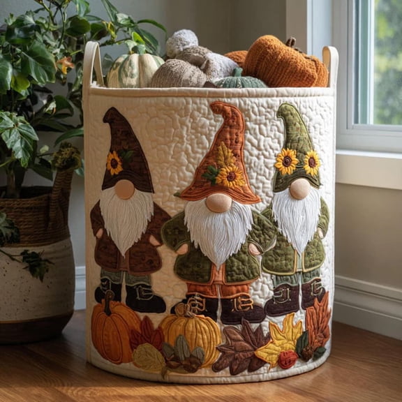 Autumn Wanderer Laundry Basket, Floral Canvas Hamper, Housewarming Gift Ideas, Mother's Day Gift, Grandma Birthday Gift, Autumn Gift