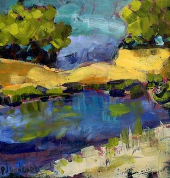 Autumn Waters Canvas Art - Pamela J Wingard (24 x 24)
