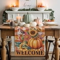 thumbnail image 1 of Autumn Welcome Table Runner, Autumn Thanksgiving Kitchen Dining Table Decoration for Home Party Decor 13x108 Inches, 1 of 9