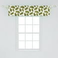 thumbnail image 1 of Ambesonne Autumn Valance Pack of 2, Green Oak Leaves on Season, 54"X12", Fawn Green Brown, 1 of 2