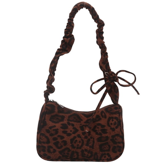 Autumn Winter Armpit Bag for Women Handbag Trendy Shoulder Bag Retro Underarm Bag Leopards Print Commuting Bag