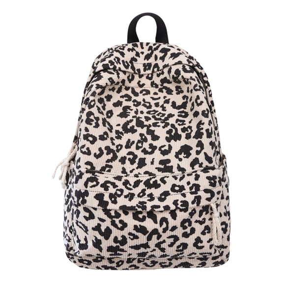 Autumn Winter Backpack Student School Bag Leopard Print Travel Backpack