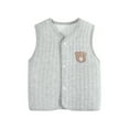thumbnail image 1 of Autumn Winter Clothes Kids Baby Warm Coats Toddler Baby Boys Girls Winter Sleeveless Coat Outwear Warm Coat Vest Jacket, 1 of 4