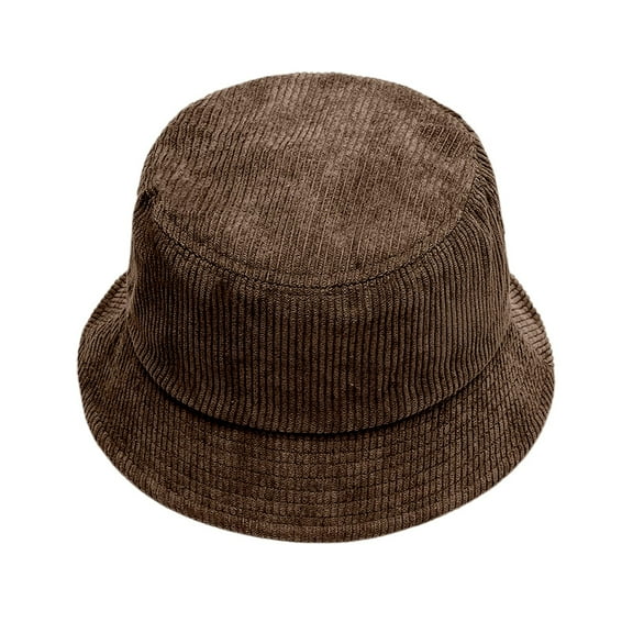 Autumn Winter Corduroy Fisherman Hat Unisex Street Style Beret Hat Adjustable Bucket Cap
