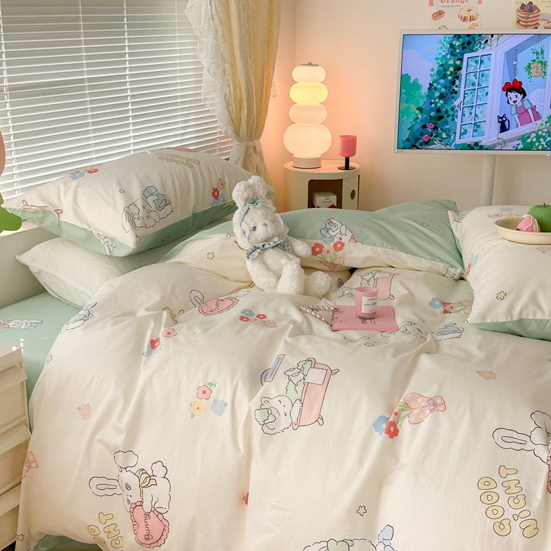 Autumn Winter Cotton Fourpiece Set Light Luxury Bedding Kit