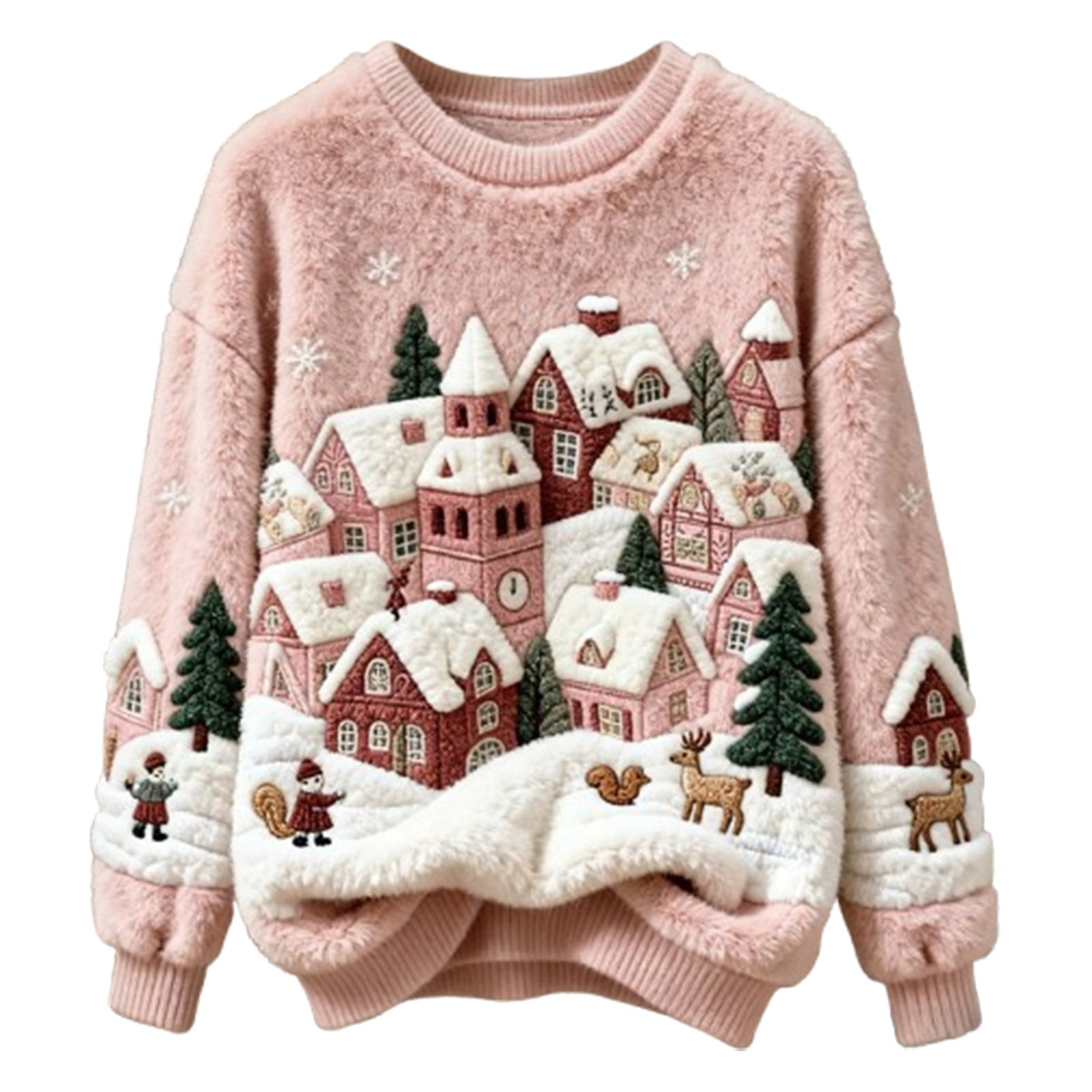 Autumn and Winter Cozy Winter Pullover Sweater Soft Thermal Knit ...