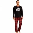 thumbnail image 1 of Autumn Winter Family Pajamas Matching Sets Christmas Pajamas Set Holiday Sleep Lounges Top And Classic Plaid Pants Sleepwear, 1 of 4