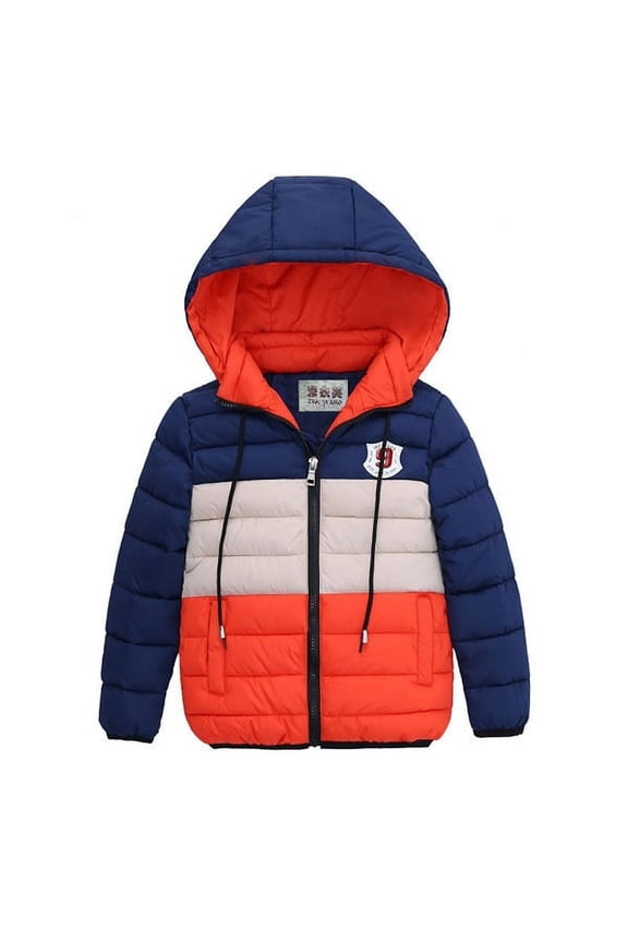 Autumn Winter Fashion Children Boys Coat 2 4 6 8 years Casual Jackets for Boys Hooded Kids Clothing Baby Warm Outerwear Outfit