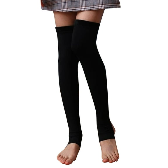 Autumn Winter Knee High Socks Warm Fleece Lined Thigh High Socks Fashion Calf Socks Soft Long Stockings for Girls Women