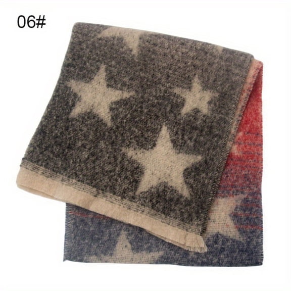 Adult Convertible Star-Patterned Scarf, Multiple Colors