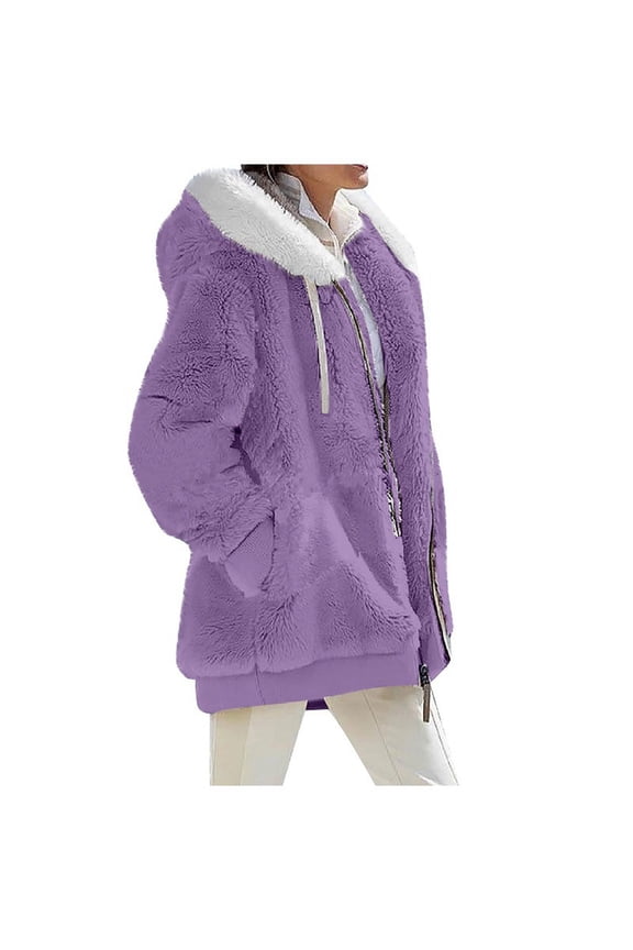 Autumn And Winter Loose Long Sleeve Zipper Pocket Hooded Warm Coat For Women Cockroach 3x Jacket Us Leather Jacket Tan Outerwear Coats for 2sable Jacket Us Mail Jacket Light Jackets for Juniors